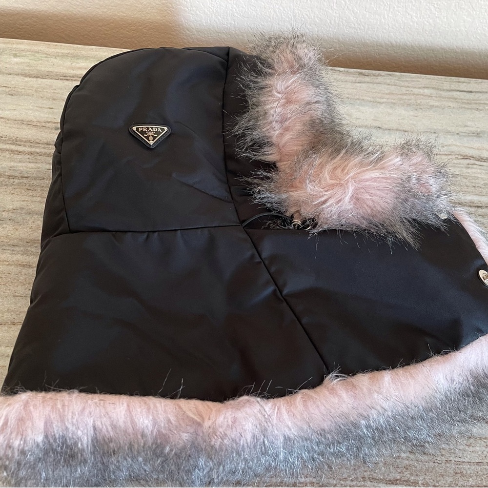 Prada furry hat